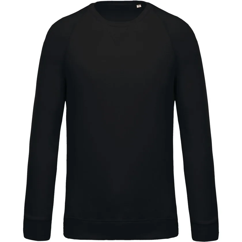 Herren Sweatshirt BIO-BAUMWOLLE Rundhalsausschnitt Raglanärmel