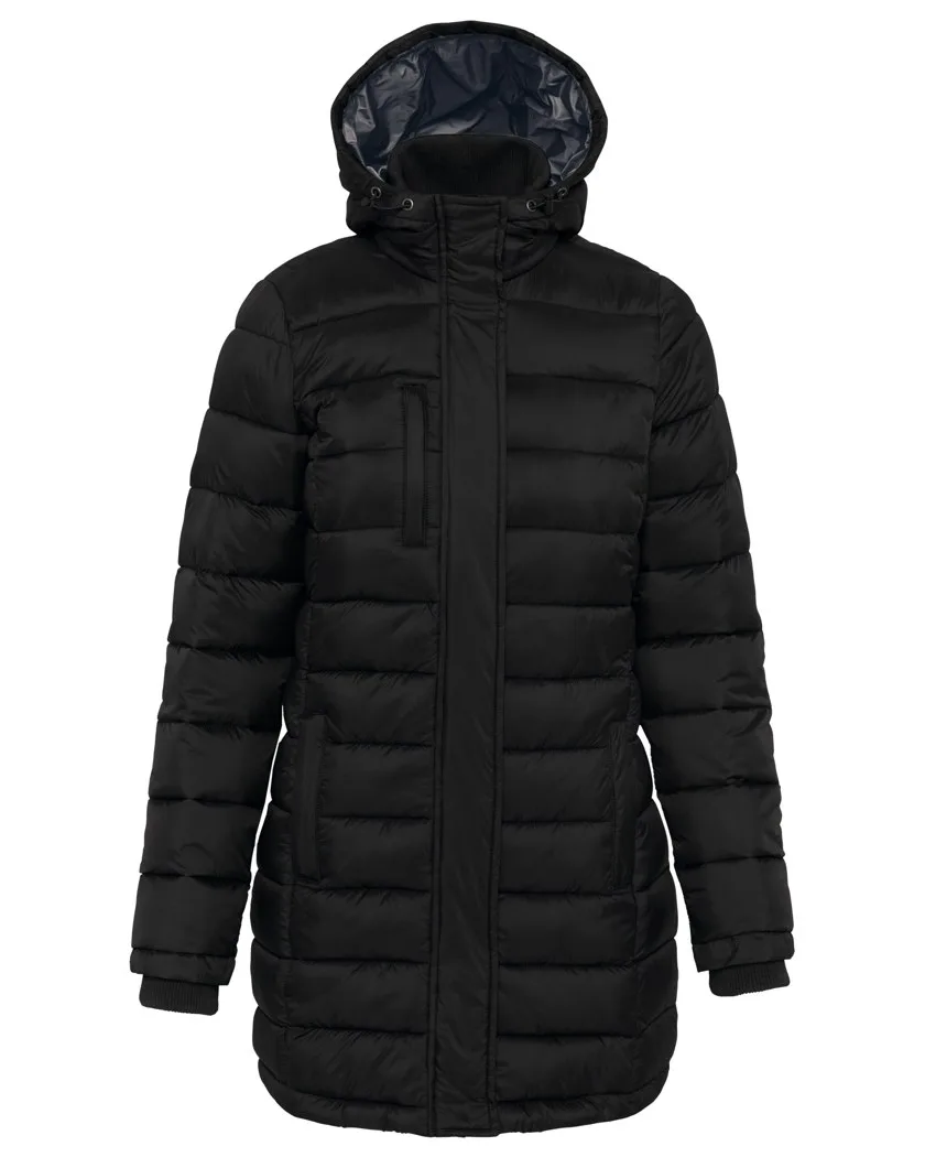 Leichter Damen-Daunenparka mit Kapuze