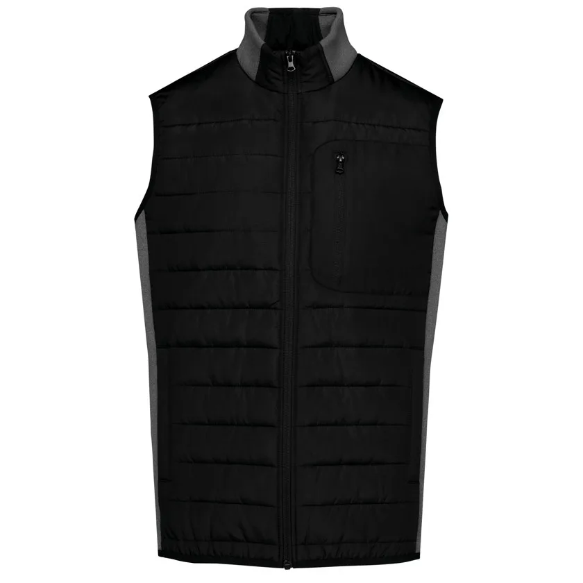Bodywarmer aus zwei Materialien für Herren
