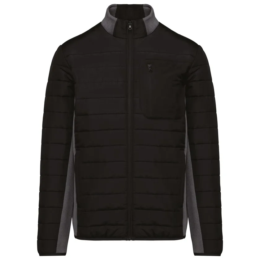 Jacke aus zwei Materialien für Herren