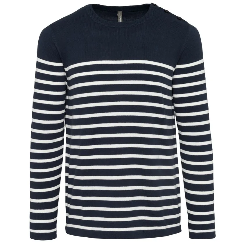Herrenpullover im Marine-Stil