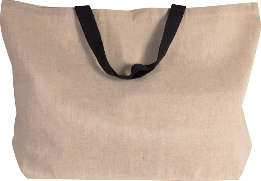 Großer Shopper aus Jute-Baumwoll-Mischgewebe