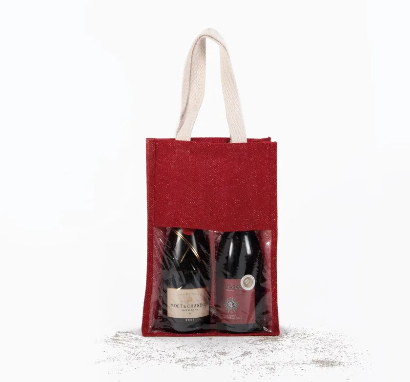 Jute-Flaschenbeutel
