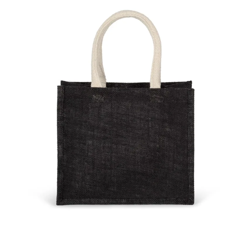 Jutetasche im Cabas-Stil Mittel