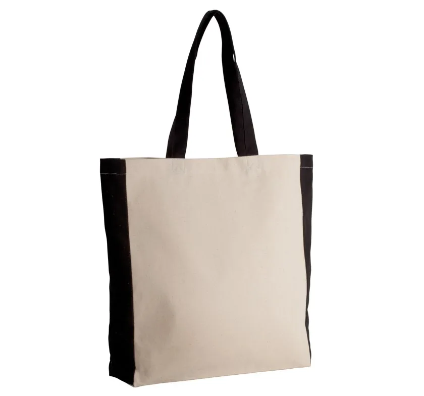 Zweifarbige Tasche im Cabas-Stil