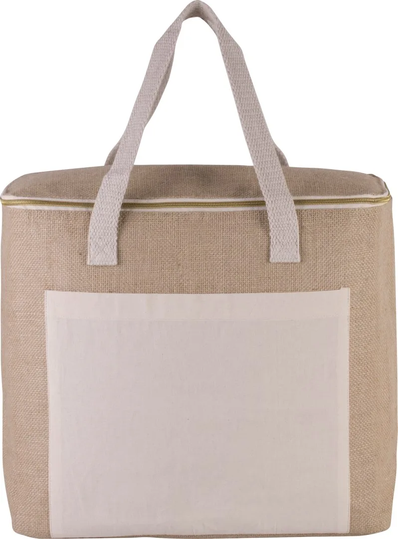 Große Kühltasche aus Jute