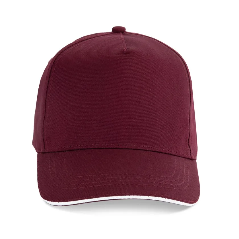Burgundy / White