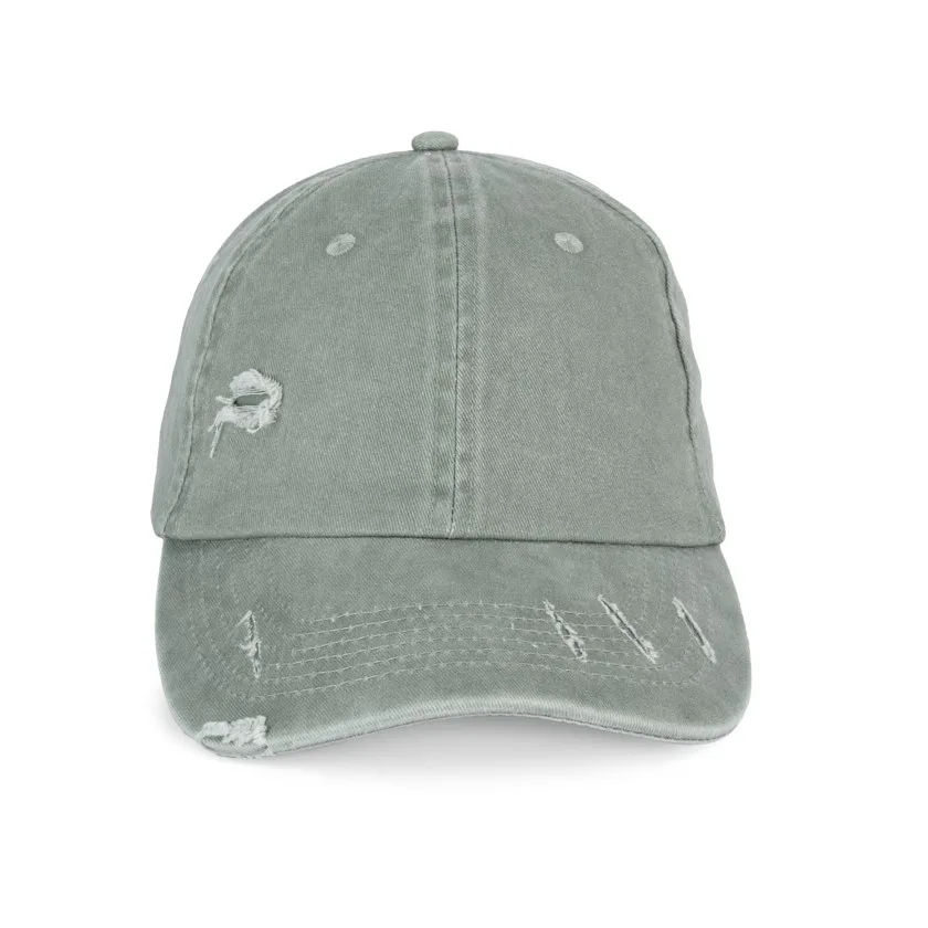 Umweltfreundliche Unisex Kappe im zerrissenen Look