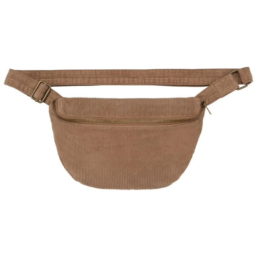 Umweltfreundliche Ausgewaschener Gürteltasche aus Kord