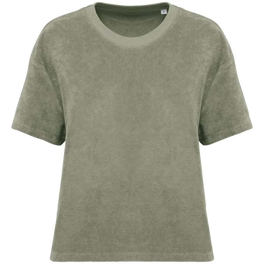 Umweltfreundliches Damen-T-Shirt aus Frottee