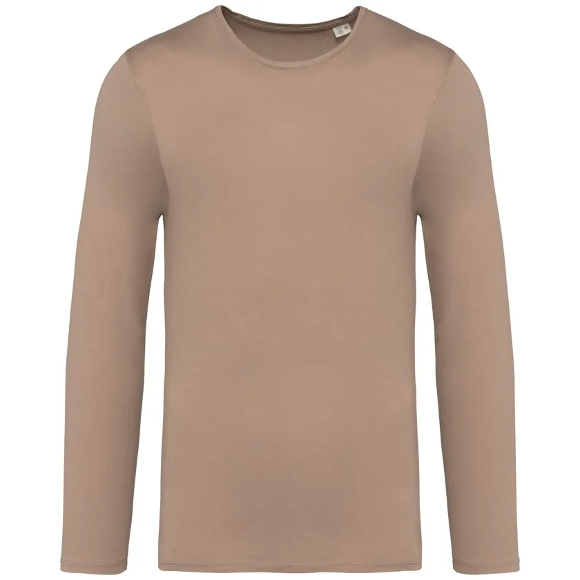 Umweltfreundliches ausgewaschenes Unisex T-Shirt mit langen Ärmeln