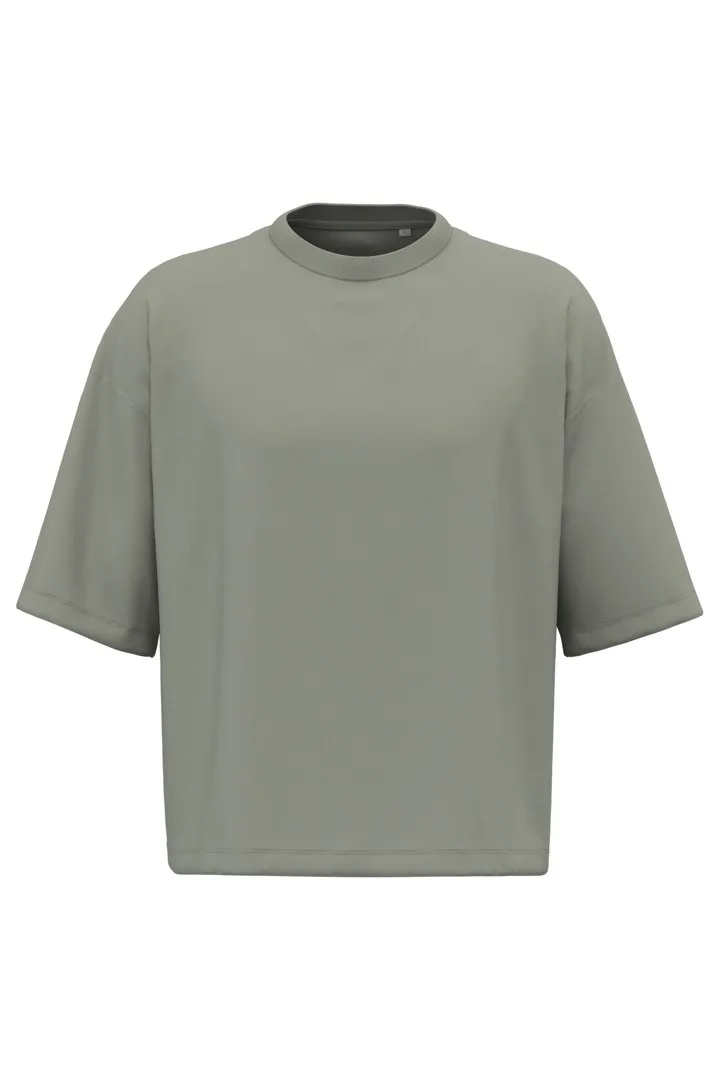 Umweltfreundliches Boxy-T-Shirt mit überschnittener Schulterpartie für Herren