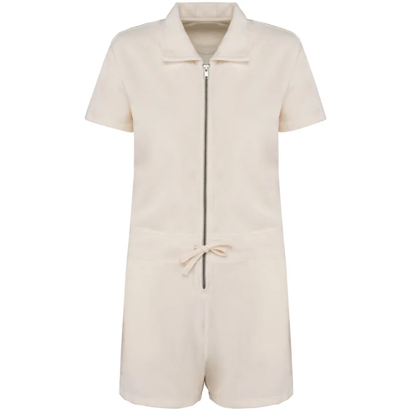 Umweltfreundliches Short-Jumpsuit aus Frottee für Damen