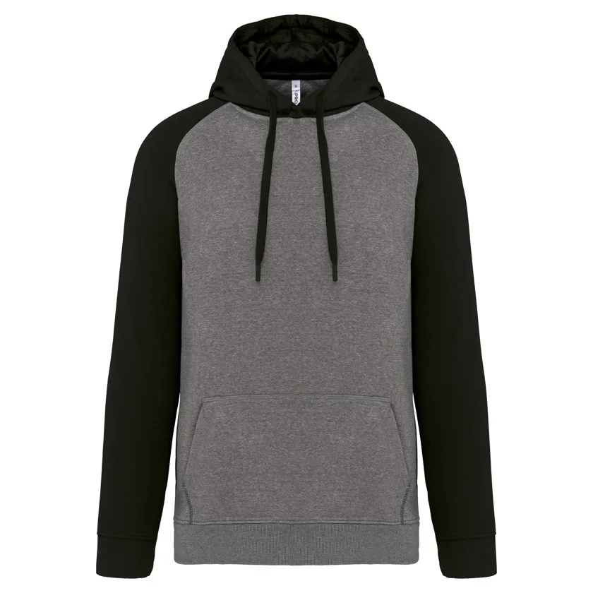 Zweifarbiges Kapuzensweatshirt für Erwachsene