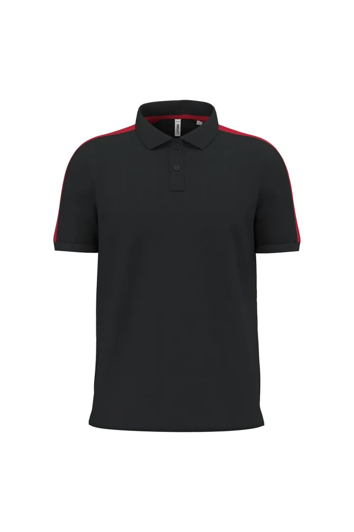 Zweifarbiges Unisex-Teamwear Poloshirt