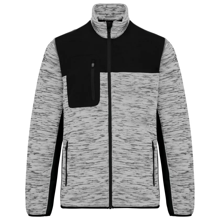 Light Grey Melange / Black