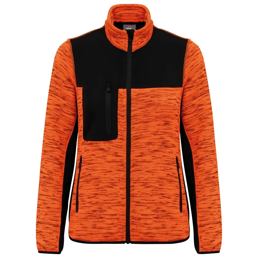 Fluorescent Orange Melange / Black