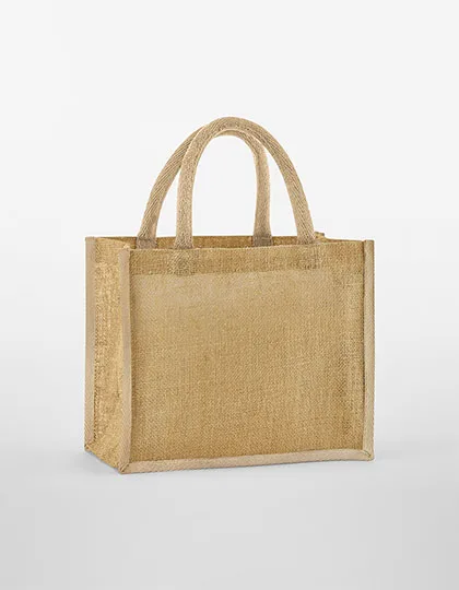 Natural Starched Jute Midi Bag