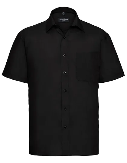 Men's Short Sleeve Classic Polycotton Poplin Shirt