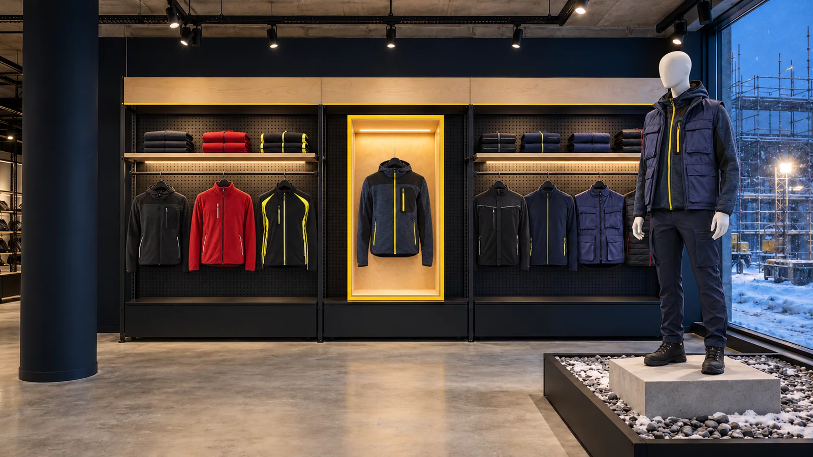 Blåkläder Showroom: Die Wärme dazwischen