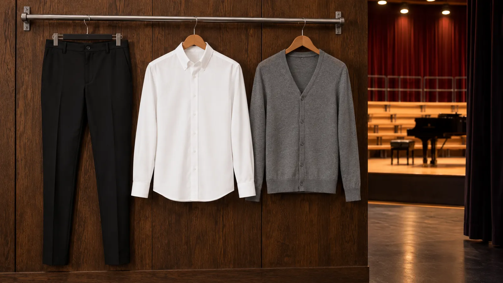 Herrenausstattung: Men´s Suit Pants Gabin, Hemd Natural Stretch Regular, Herren Supima® Cardigan.