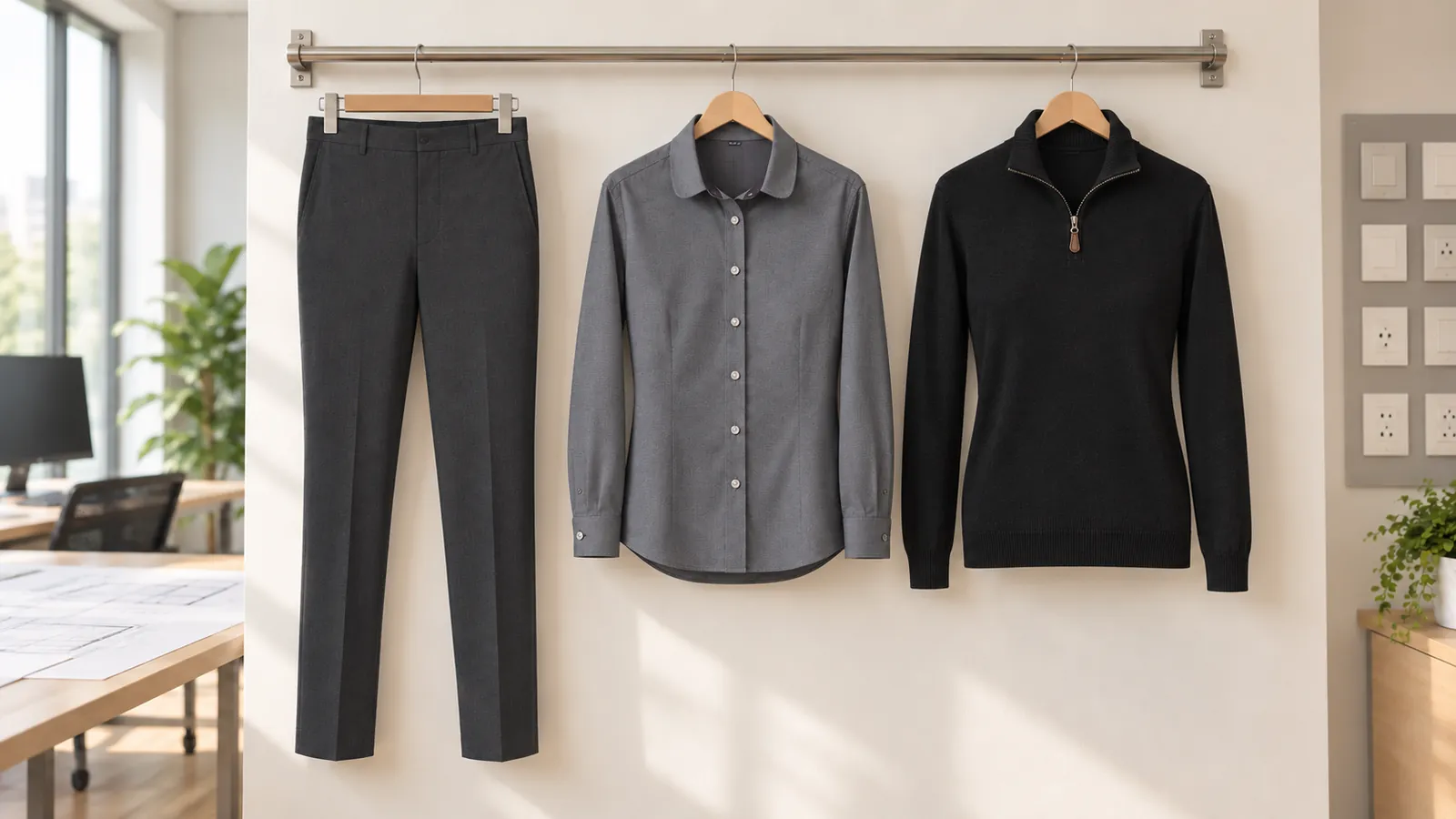Damenausstattung: Torino Trouser, Aspen Shirt, Taylor 1/4 Zip Jumper.