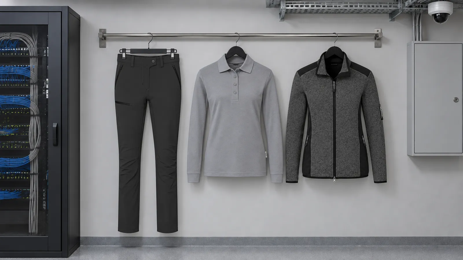 Damenausstattung: Damen Funktionshose X-Stretch, Damen Longsleeve-Poloshirt MIKRALINAR®, Damen Strickfleecejacke.