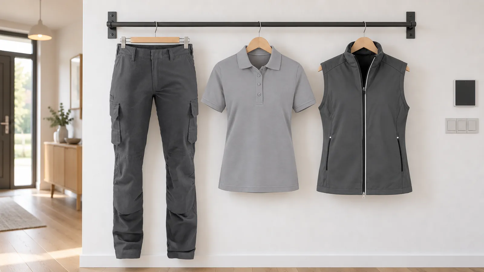 Damenausstattung: Damen Industrie Arbeitshose Stretch 7106, Damen Poloshirt MIKRALINAR®, Damen Light-Softshellweste.