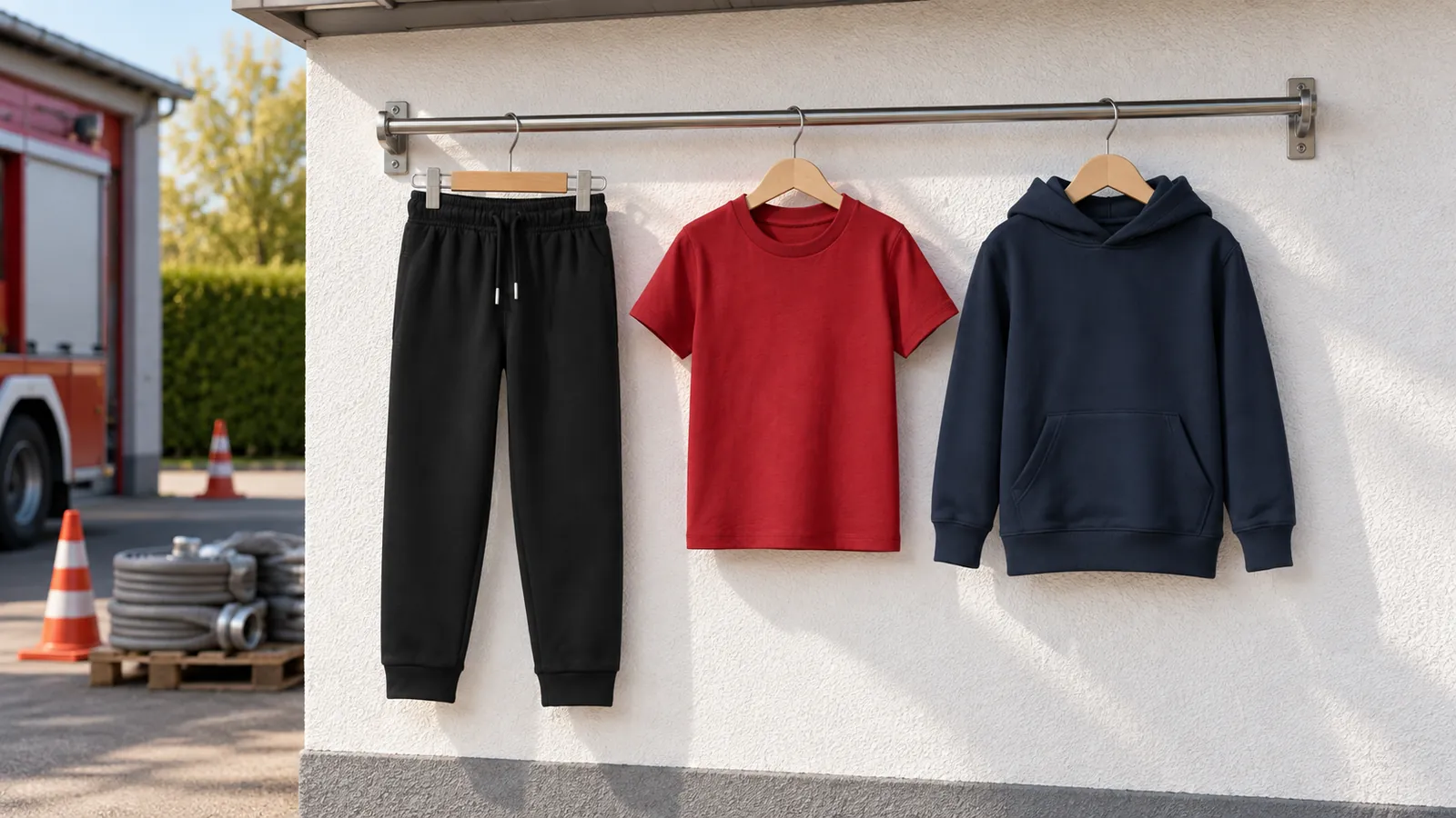 Herrenausstattung: Mini Mover 2.0 — Die Iconic Kinder-Jogginghose, Mini Creator 2.0 — Das Iconic Kinder-T-Shirt, Mini Cruiser 2.0 — Der Iconic Kinder-Hoodie.