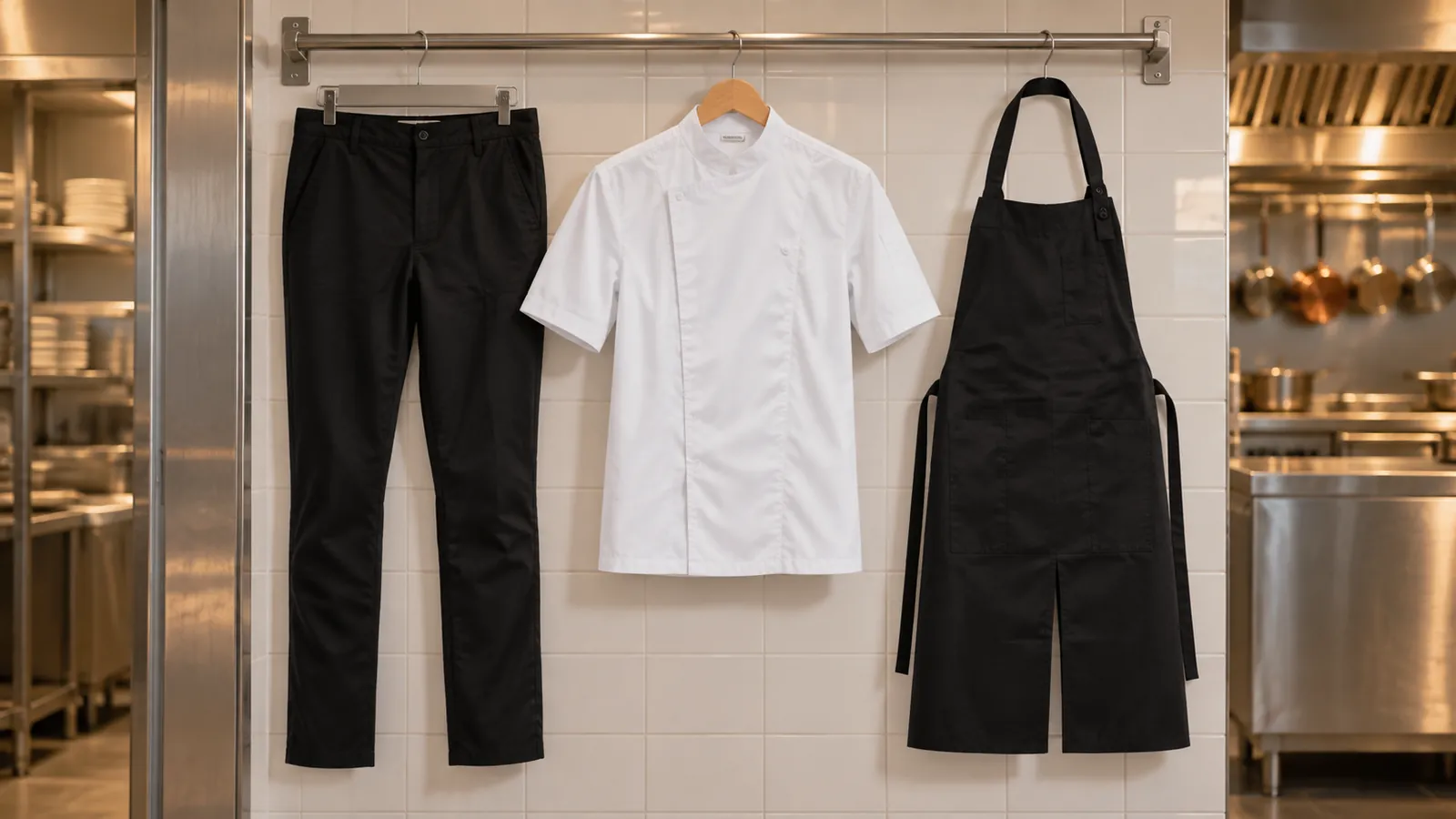 Restaurant & Hotel: Arbeitskleidung im Schaufenster