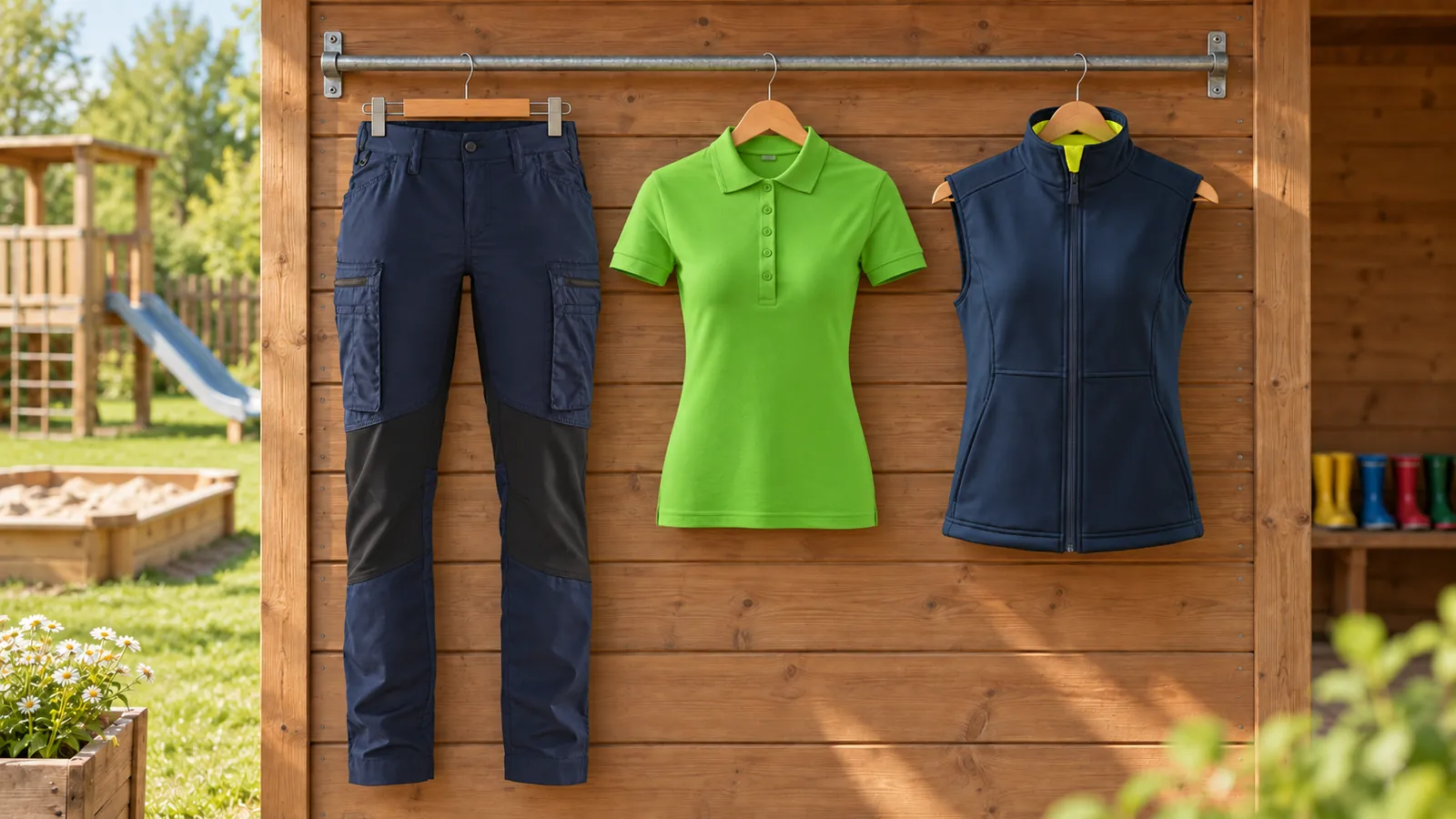 Damenausstattung: Damen Service Arbeitshose mit Stretch 7159, Pique Polo — Polohemd Damen, Vision — Softshellweste Damen.