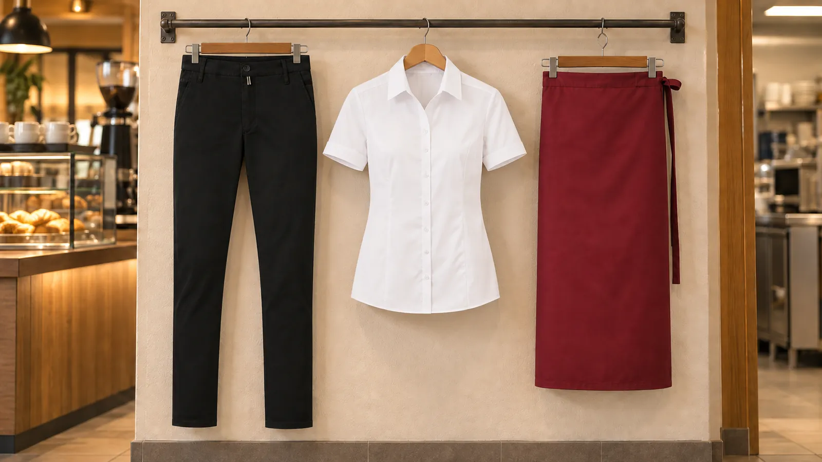 Damenausstattung: Damen Chinohose X-Stretch, 1/2-Arm Bluse Business, Maitre.