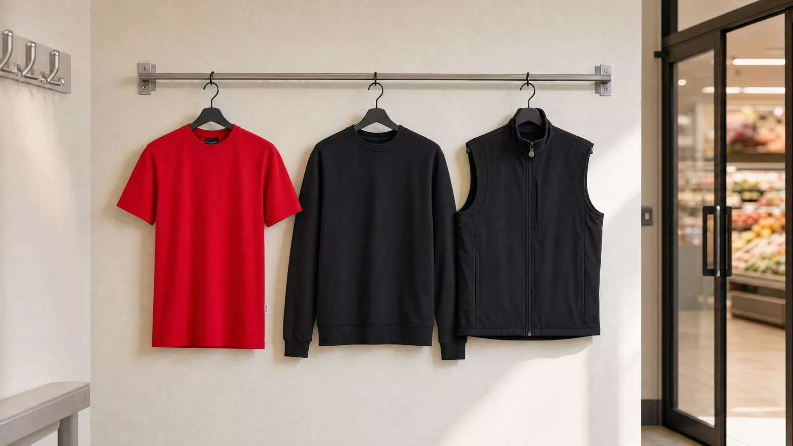 Herrenausstattung: Workwear T-Shirt Casual-Flair, Workwear Sweatshirt Soft-Face, Softshellweste Classic.