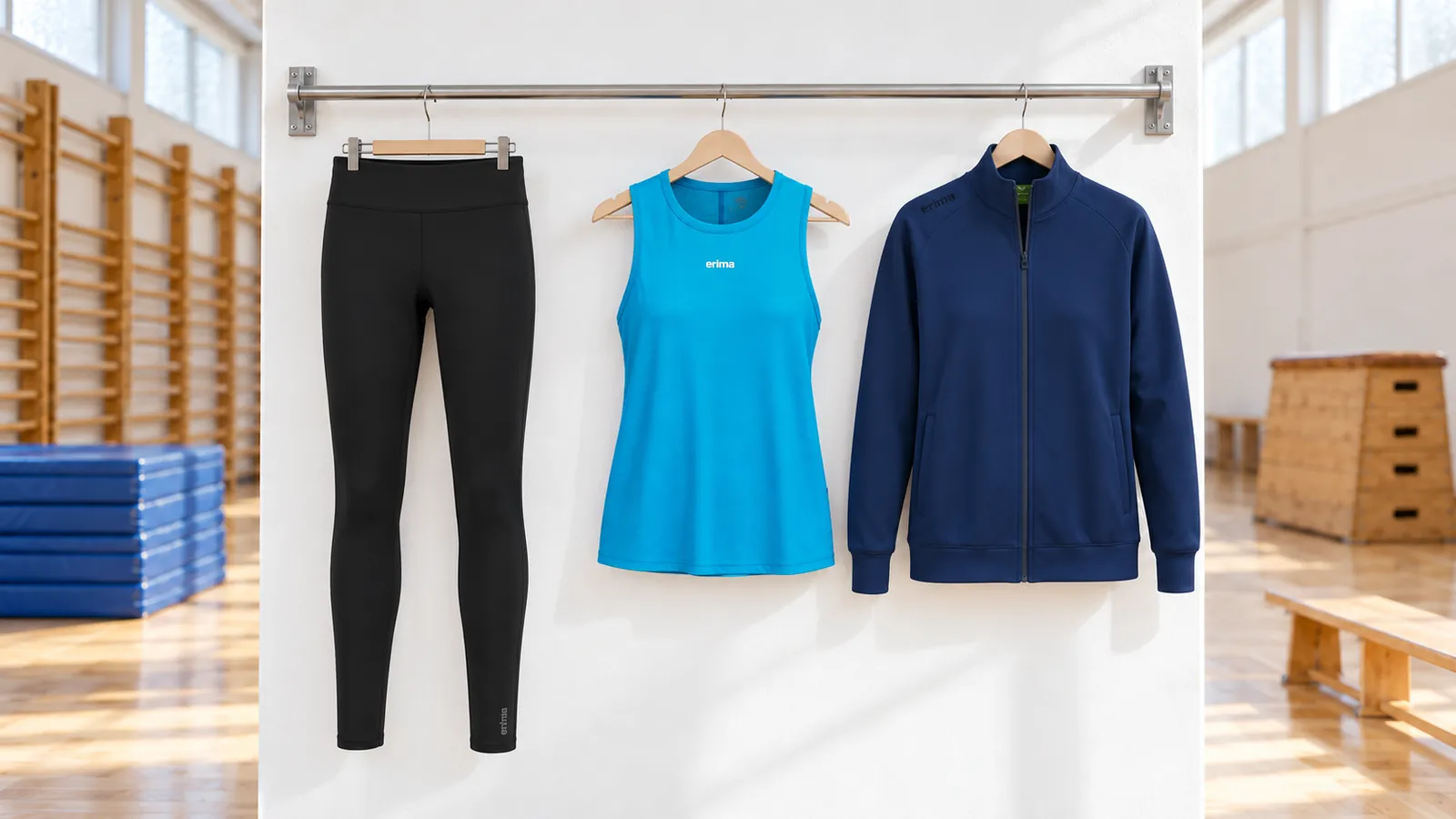 Damenausstattung: Basic Tight Damen, TS Tanktop function Damen, TS Sweatjacket Damen.