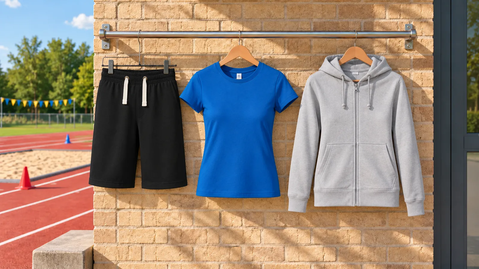 Damenausstattung: Campus Shorts, Women´s T-Shirt #E190, Women´s College Zoodie.