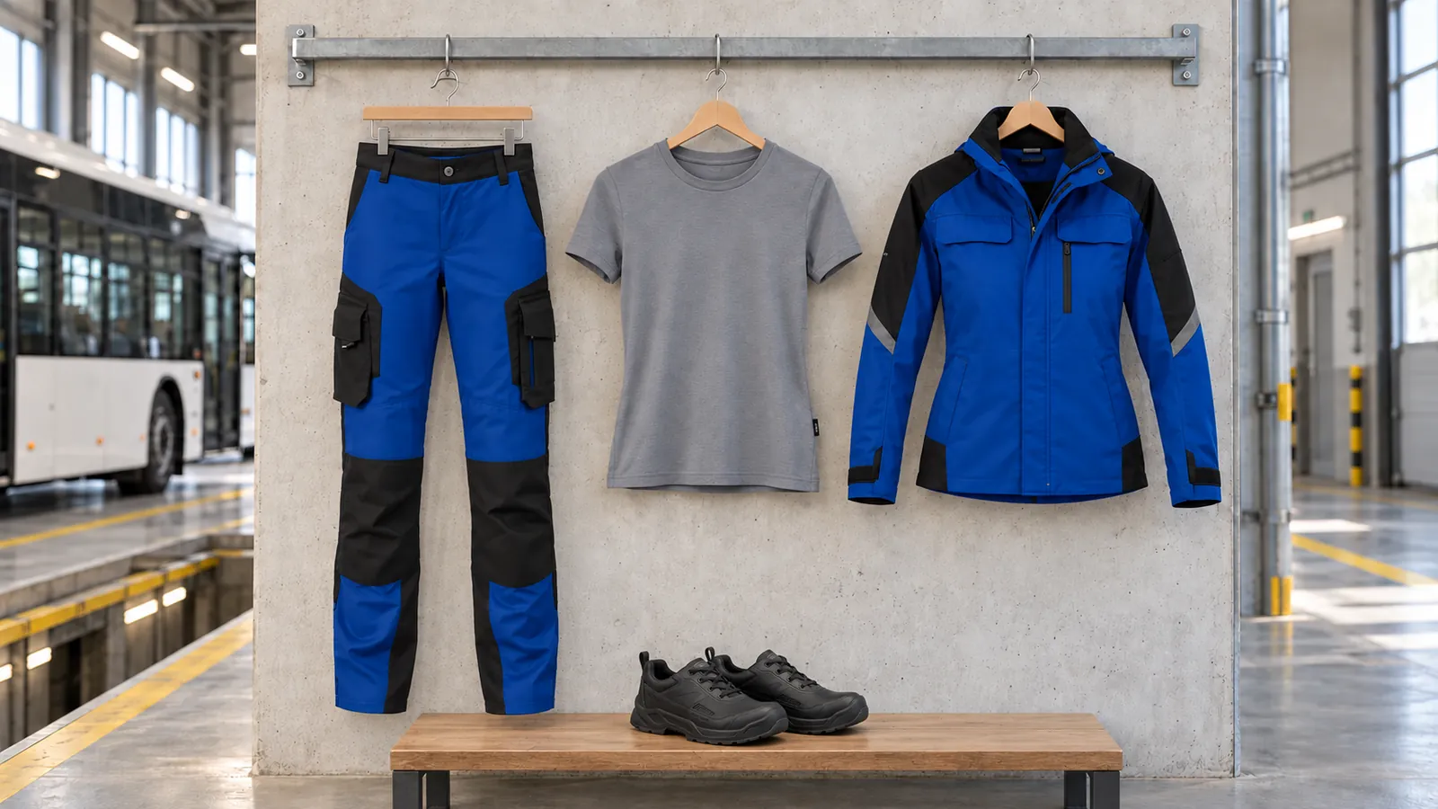 Damenausstattung: Annette — Arbeitshose Damen, Melanie — T-Shirt, Andrea — Arbeitsjacke, TITAN Sicherheitsschuh S3L 2372.
