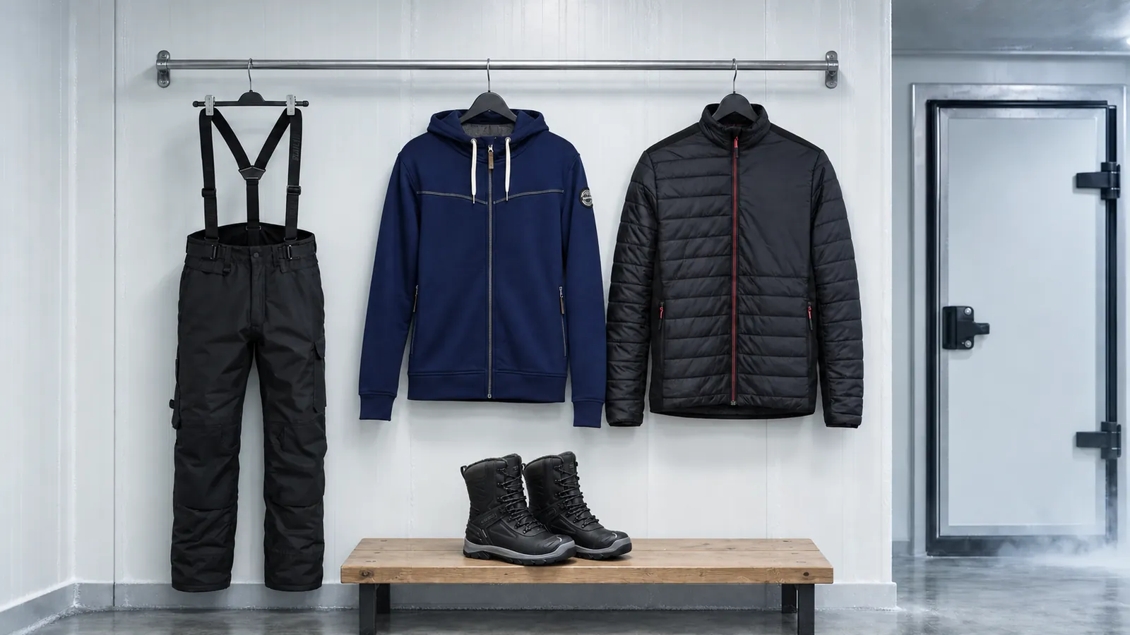 Herrenausstattung: Winterhose 1810, Kapuzenjacke mit Pile-Innenfutter 4933, Jacke warm gefüttert 4710, ELITE Winterstiefel S3 Wasserdicht 2456.