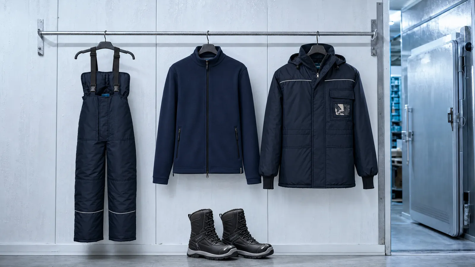 Herrenausstattung: Kühlhaushose, Fleecejacke ECO, Kühlhausjacke, ELITE Winterstiefel S3 Wasserdicht 2456.