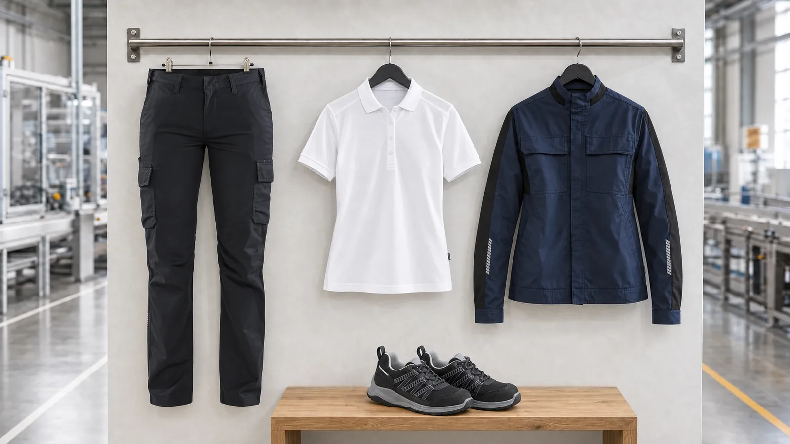 Damenausstattung: Damen Industrie Arbeitshose Stretch 7144, Damen Poloshirt 3390, Damen Industrie Jacke Stretch 4443, SPRINTER Sicherheitsschuh S1PS 2402.